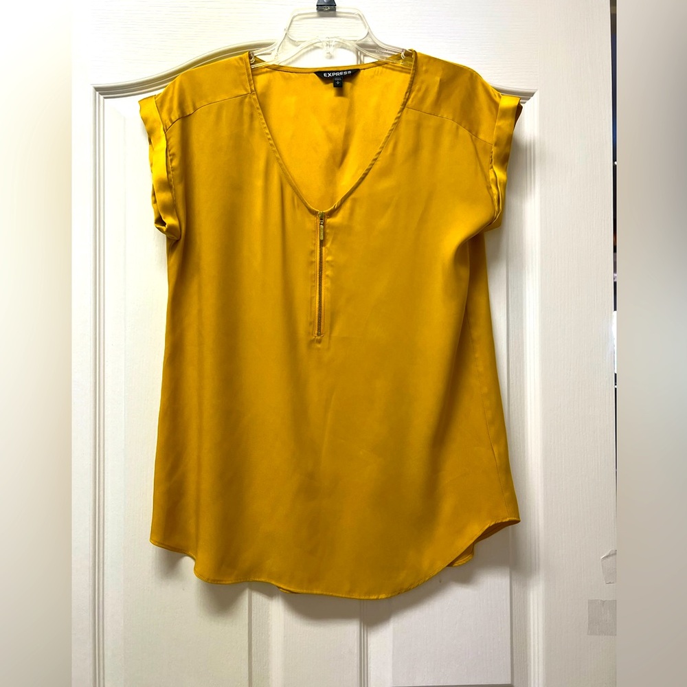 Express Short Sleeve Dress Blouse